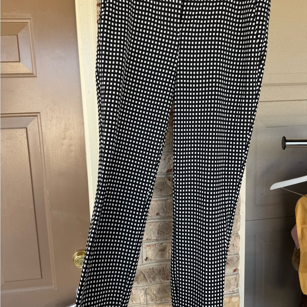 Black and White Checkered Pants